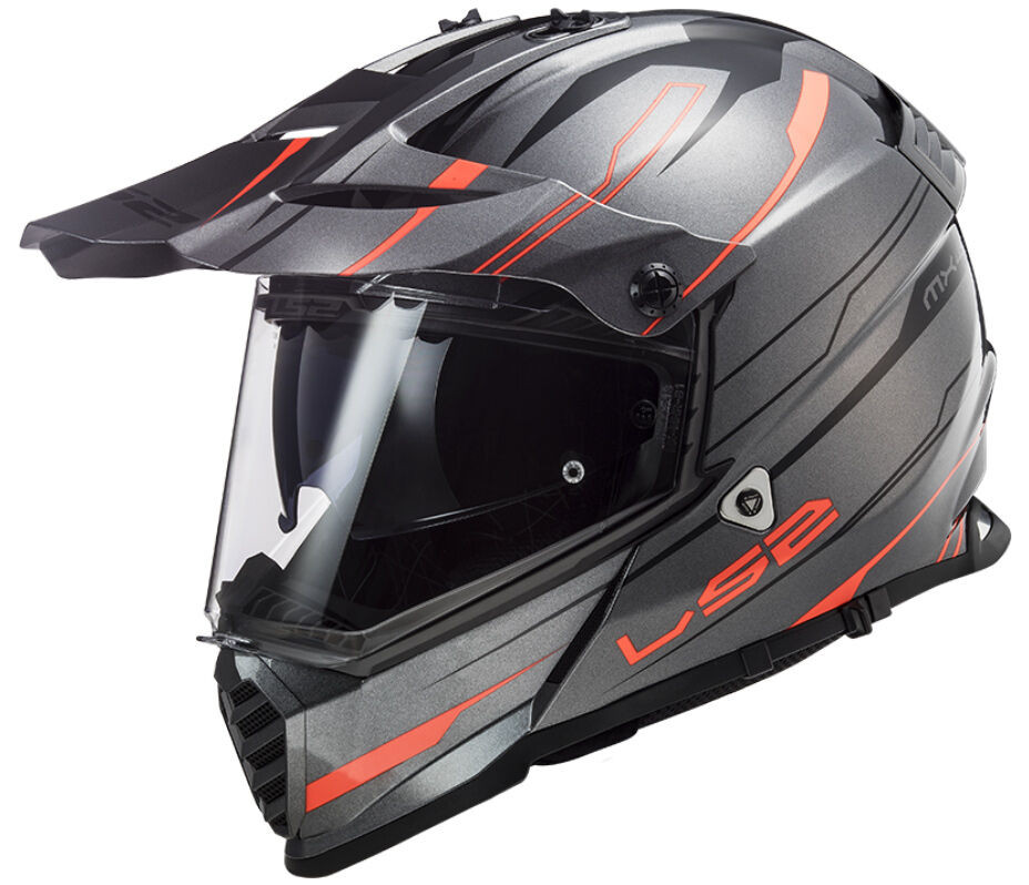 Kaciga LS2 MX436 PIONEER EVO KNIGHT TITANIUM ORANGE atv