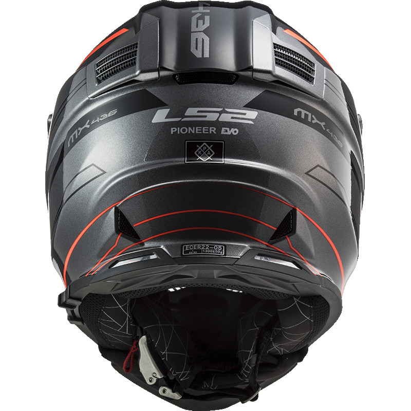 Kaciga LS2 MX436 PIONEER EVO KNIGHT TITANIUM ORANGE atv