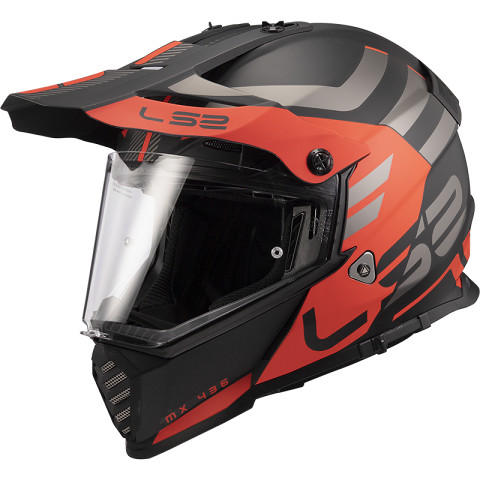 KACIGA LS2 MX436 PIONEER EVO ADVENTURER MATT BLACK ORAN