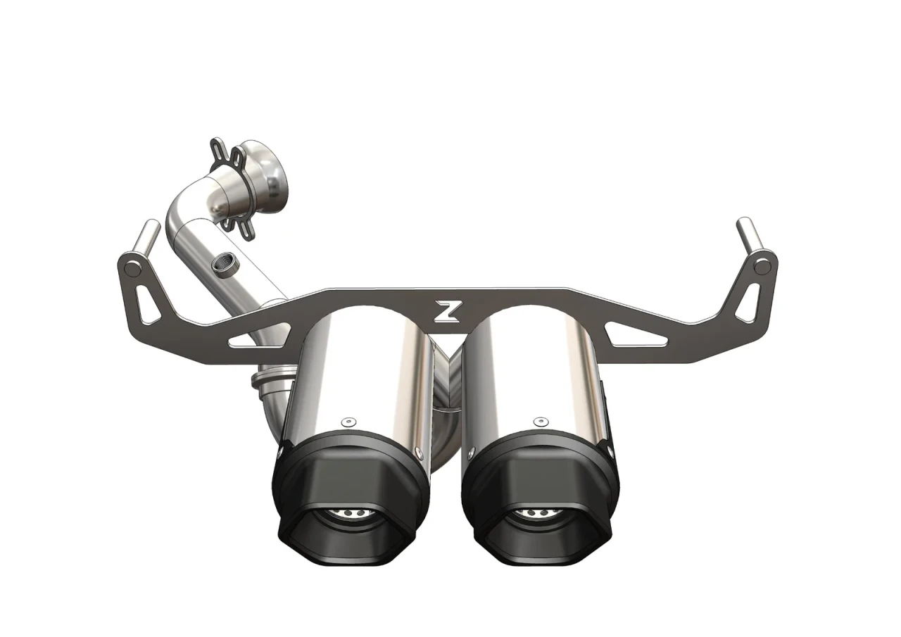 ATV AUSPUH ZERRA HEX DUAL CENTER EXIT EXHAUST CAN AM OUTLANDER