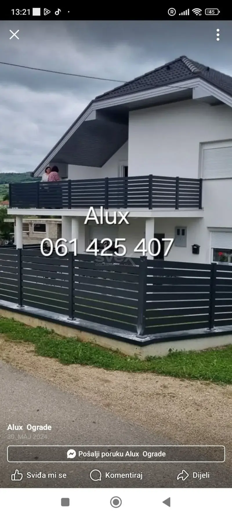 Alu ograde