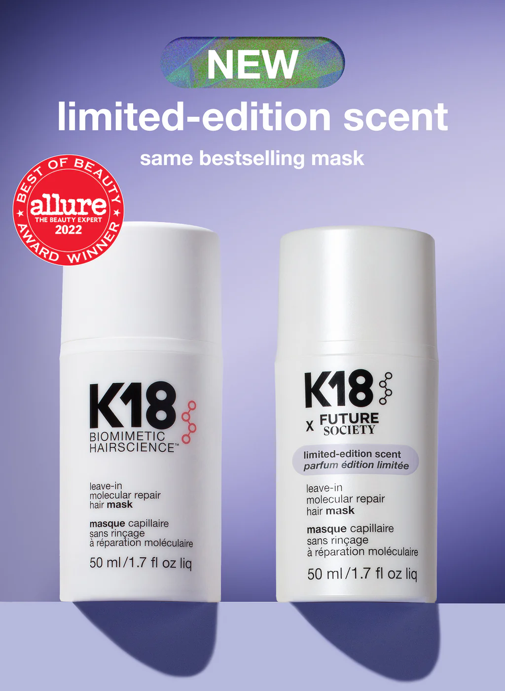 K18 x Future Society Leave-in maska za molekularnu obnovu kose 50ml