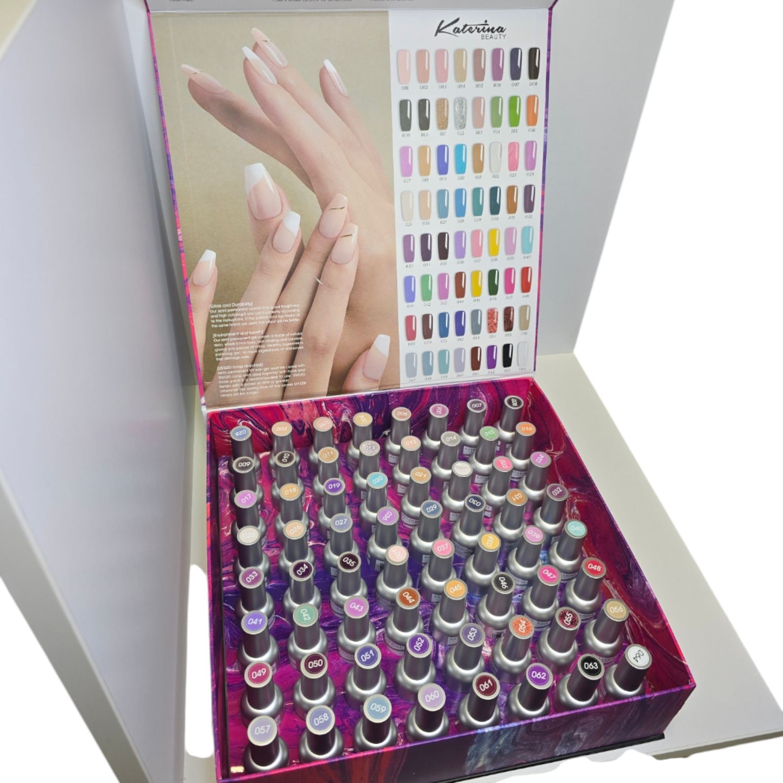 Katerina Beauty set trajnih lakova 64pcs