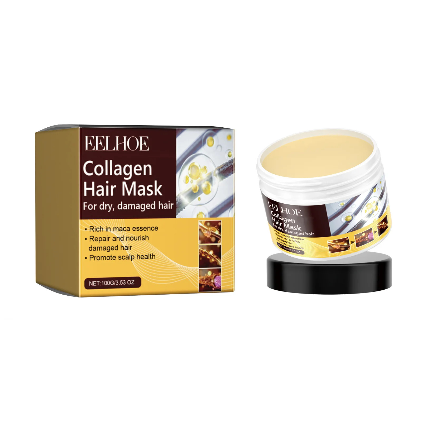 EELHOE Collagen maska za obnovu oštećene kose 100g