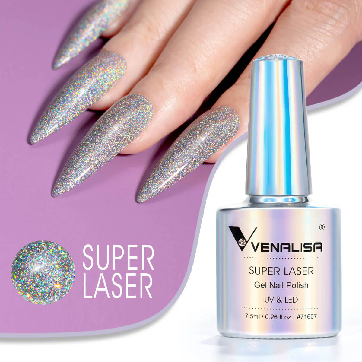 Venalisa Super Laser Holographic trajni lak 7.5ml