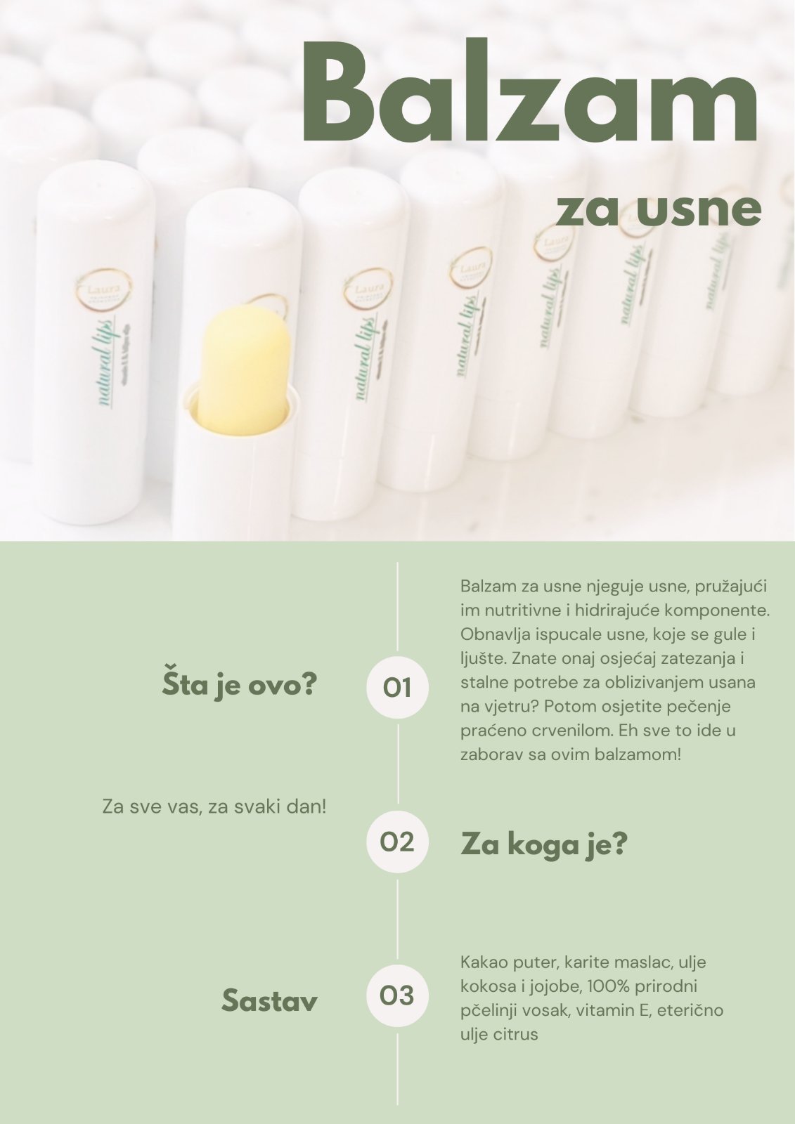 Balzam za usne Natural lips