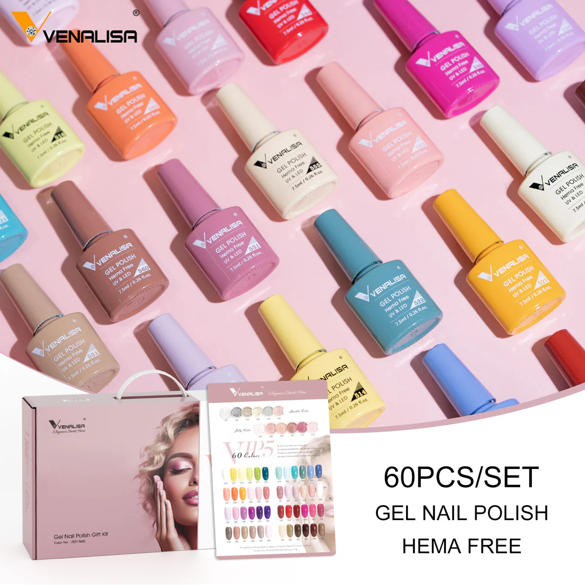 Set trajnih lakova 65 komada Venalisa VIP5