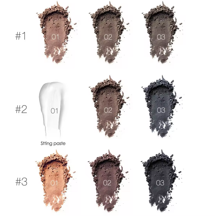 Focallure puder-boja za obrve, 3u1