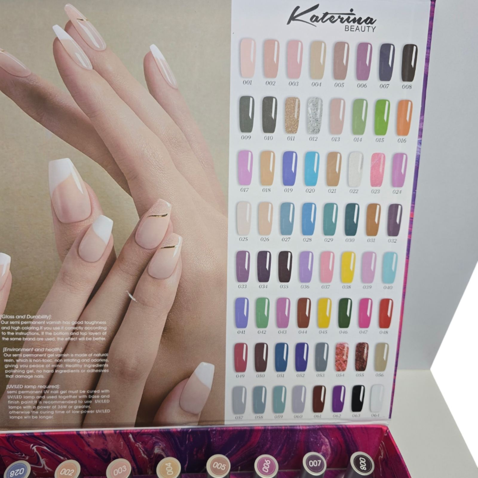 Katerina Beauty set trajnih lakova 64pcs