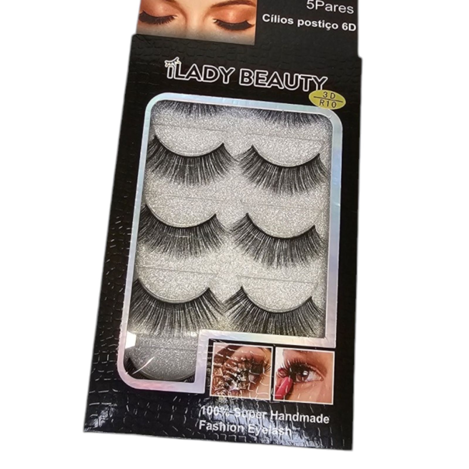 Umjetne trepavice ILADY Beauty 6D, 5 pari