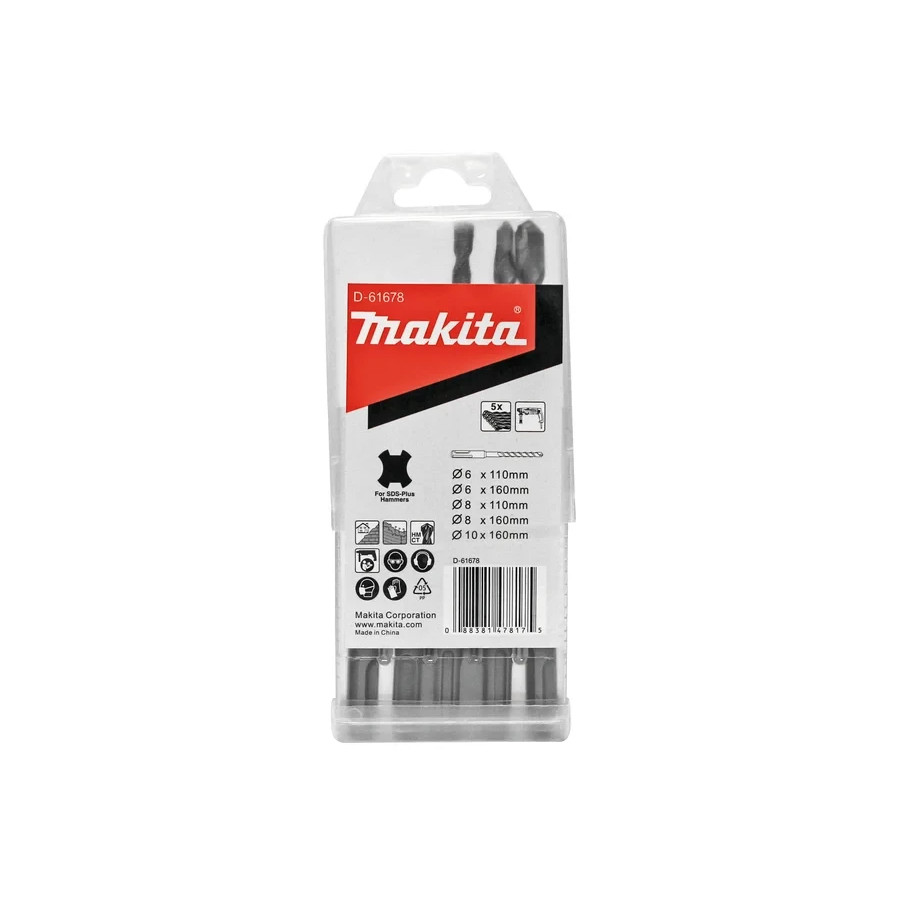 Makita 5-dijelni set burgija za SDS-PLUS bušilice