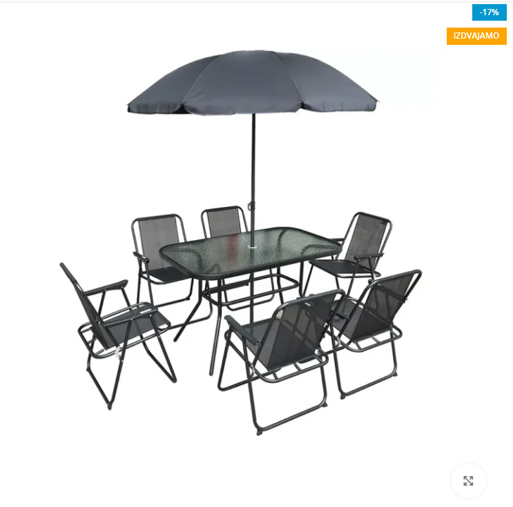 Expert baštenska garnitura sto 120x70x70 cm i 6 stolica Vienna