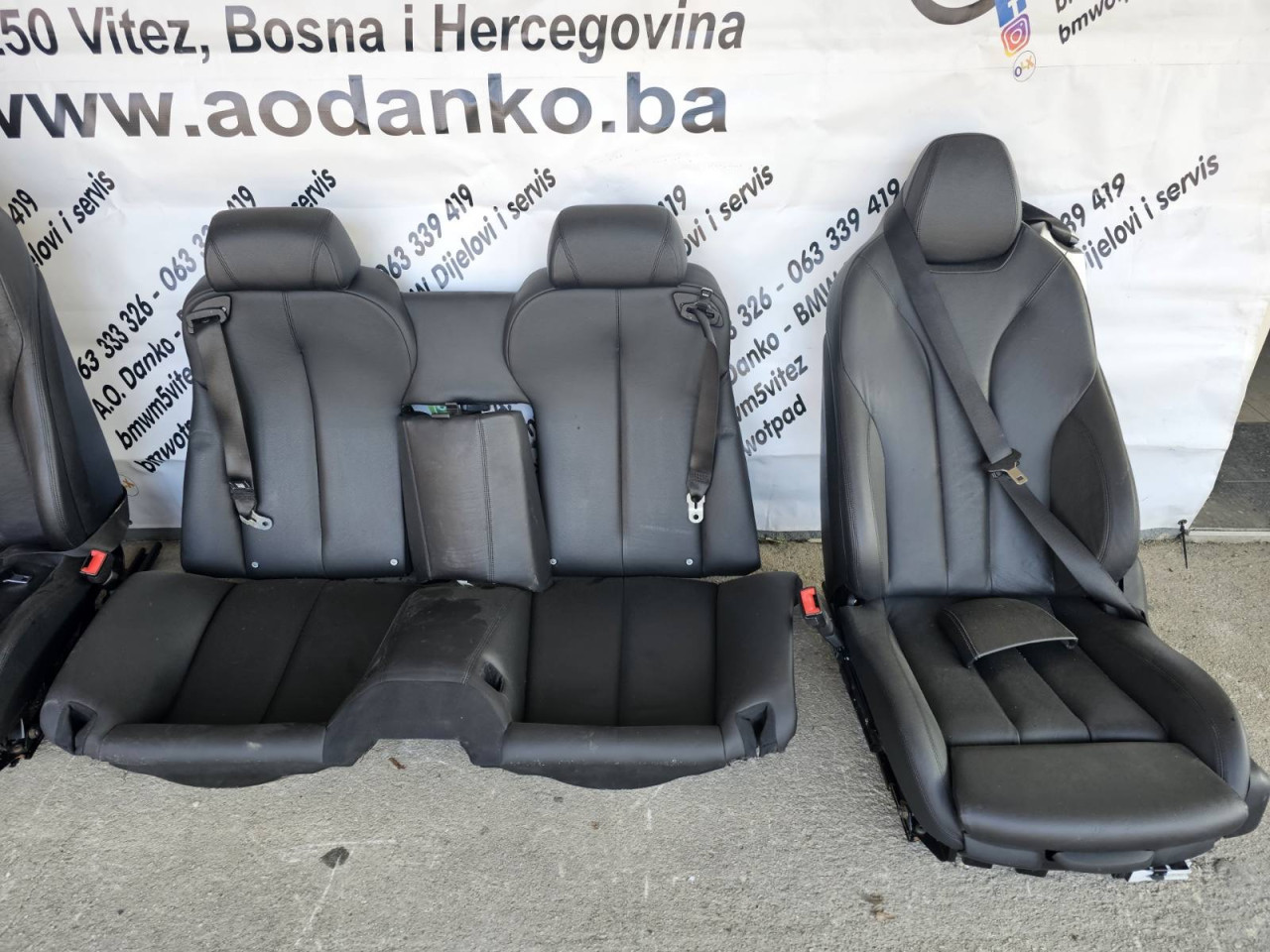 BMW F12 SJEDISTA M PAKET CRNA KOZA AO DANKO
