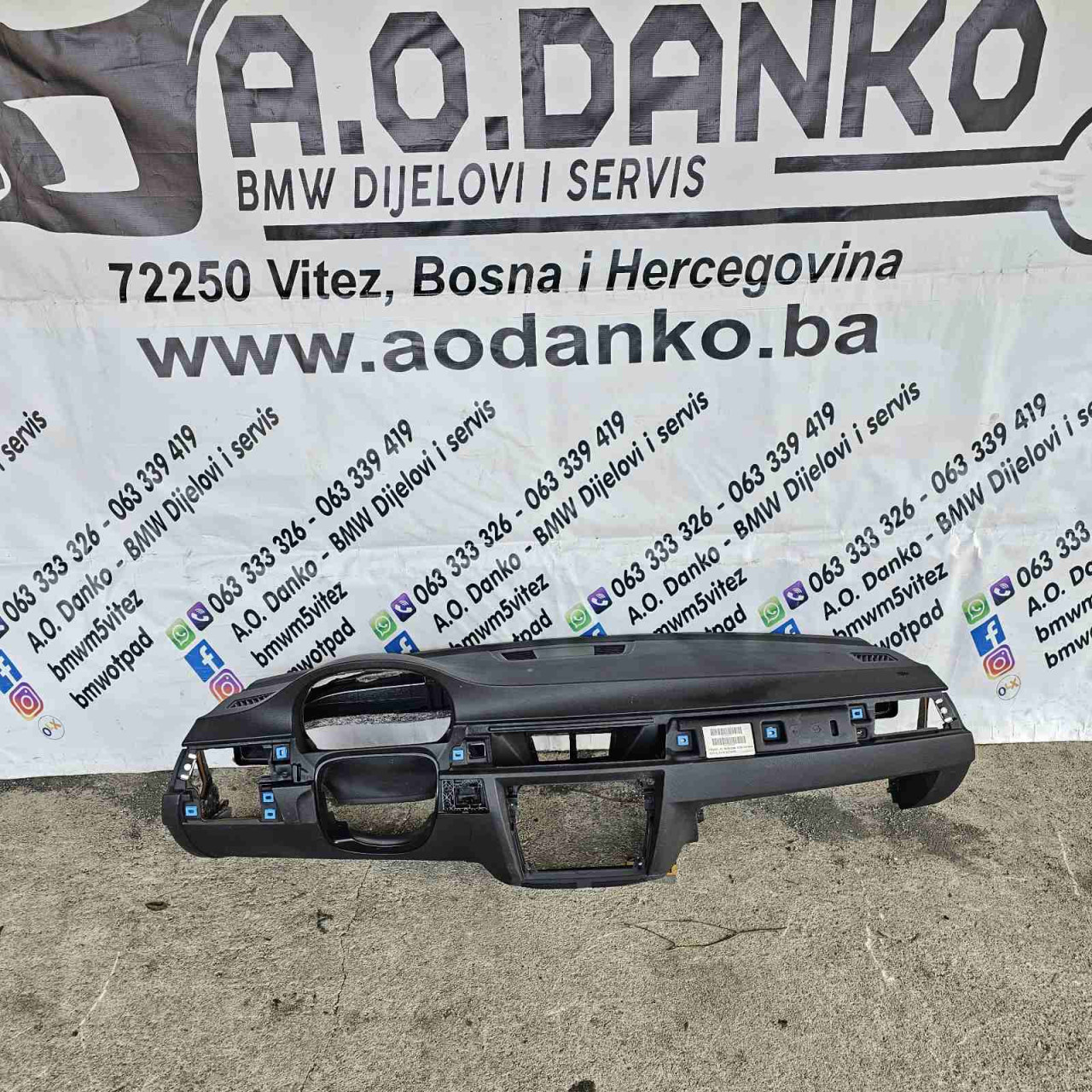 BMW Instrument tabla e90 e91 e92 e93 crna koža kokpit spicban