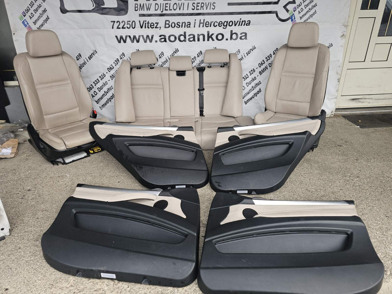 BMW X5 E70 KOZA BEŽ GRIJANJE SPOTR SJEDISTA AO DANKO