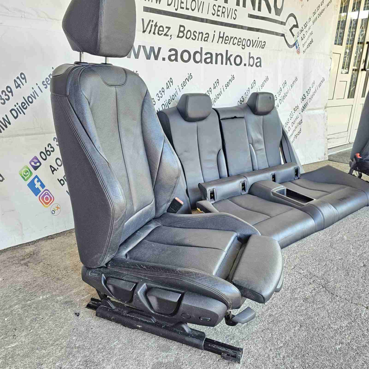 bmw 4 f32 crna koza m paket ima grijanje