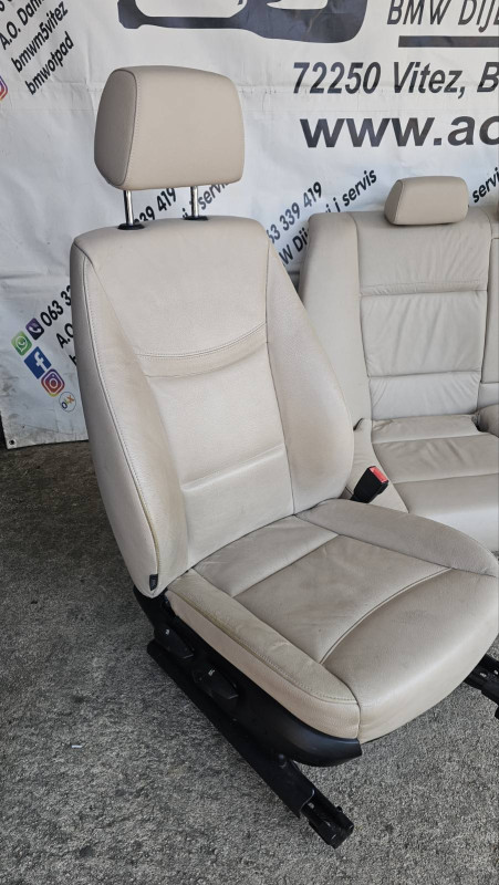 BMW 3 E90 SJEDISTA BEŽ KOŽA S68