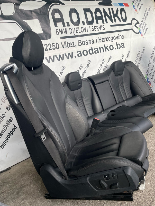 BMW 6 F06 grand coupe crna kozna koza sjedista sjedišta S37