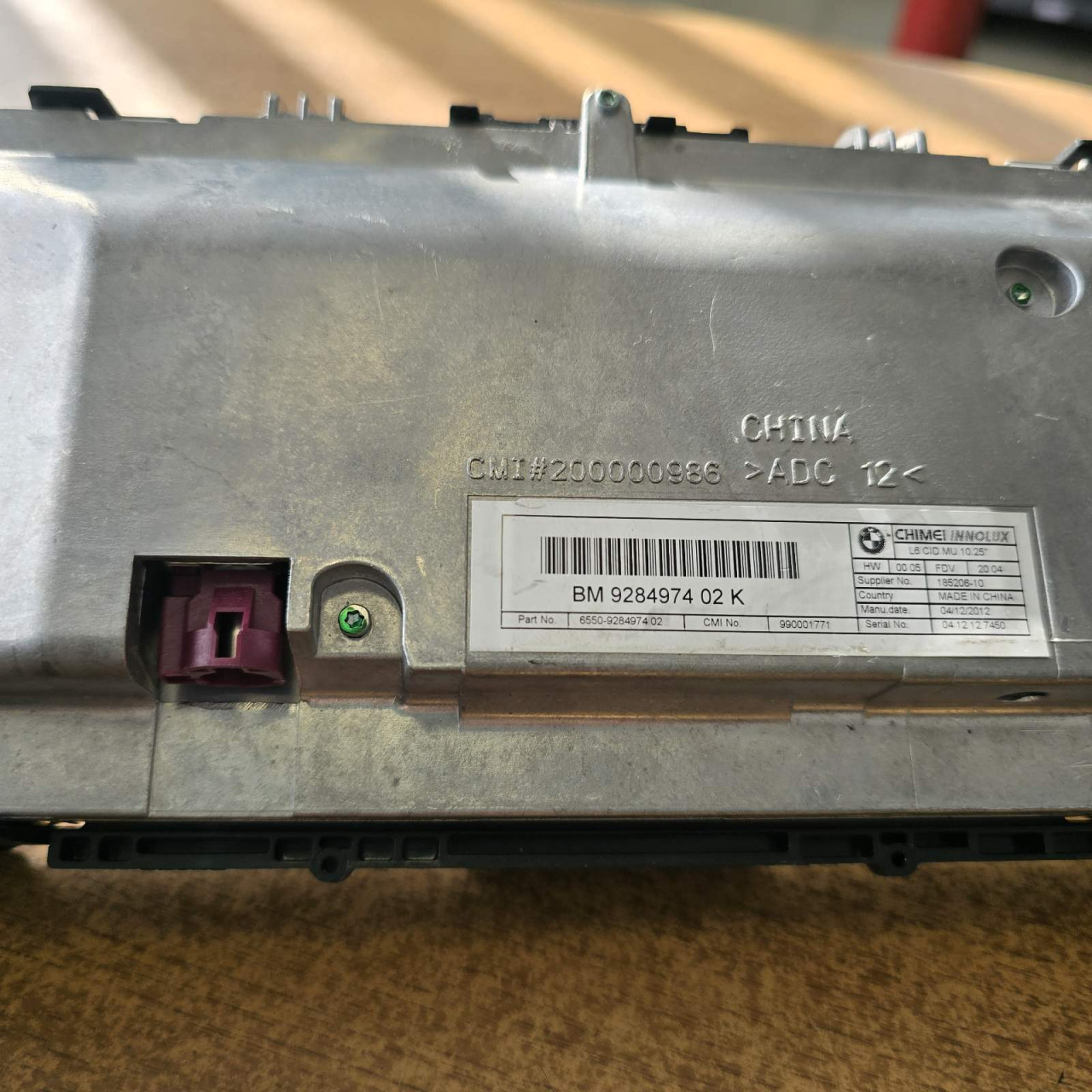 BMW F10 F11 Display Displej Ekran Navigacija 9284974  D7