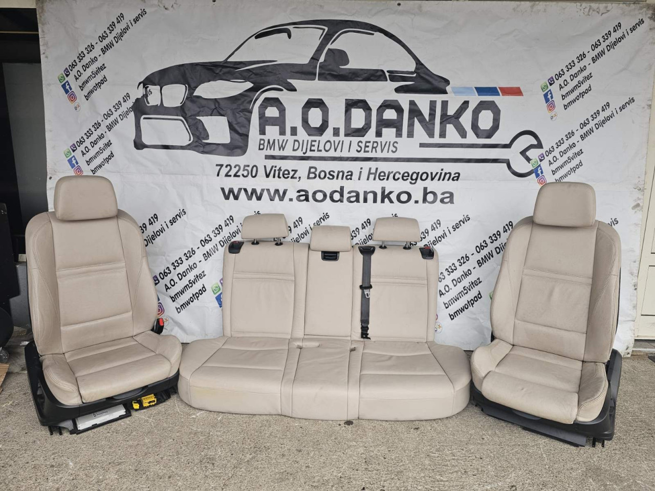 BMW X5 E70 KOZA BEŽ GRIJANJE SPOTR SJEDISTA AO DANKO