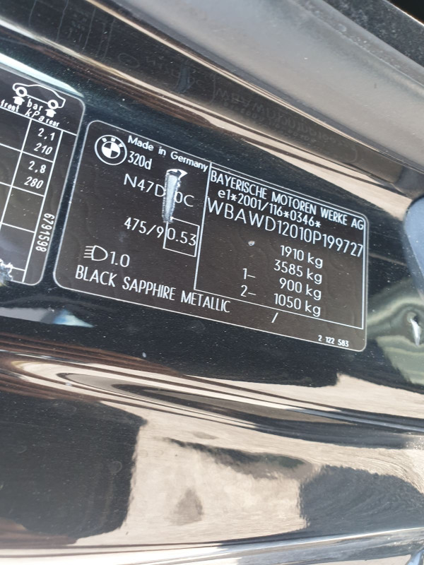 BMW 320D N47 E92 DIJELOVI AO DANKO