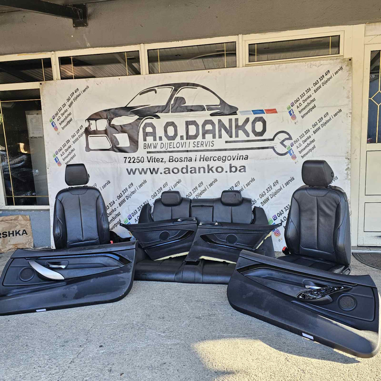 bmw 4 f32 crna koza m paket ima grijanje