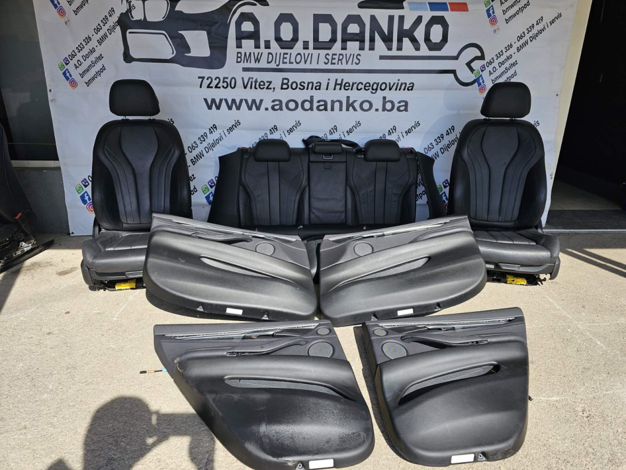 BMW X6 F16 SJEDISTA CRNA KOZA GRIJANJE SPORT AO DANKO