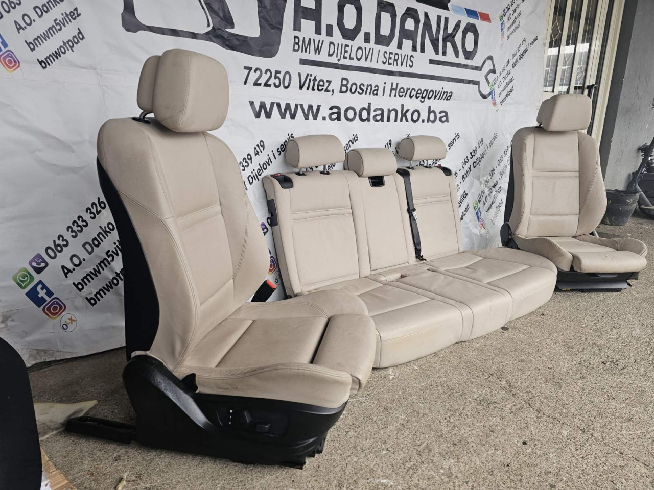 BMW X5 E70 KOZA BEŽ GRIJANJE SPOTR SJEDISTA AO DANKO