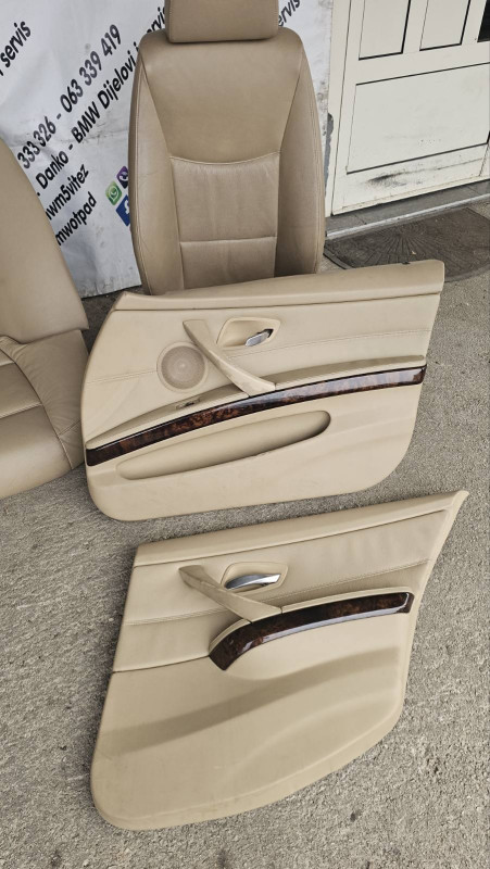 BMW 3 E90 Bež Koža Sjedišta Tapaciri Top Stanje Interijer  S78