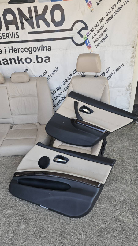 BMW 3 E90 SJEDISTA BEŽ KOŽA S68