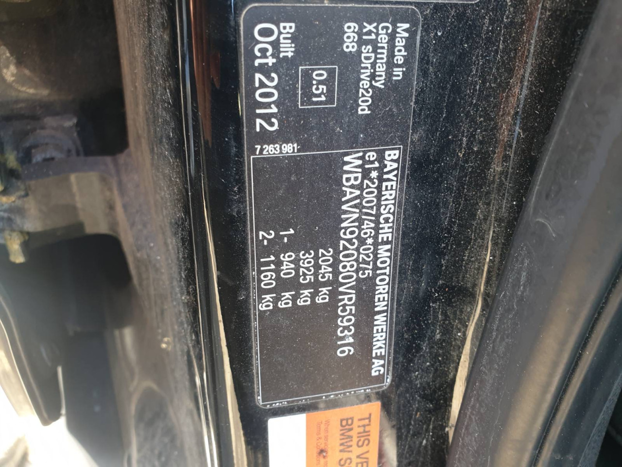 BMW X1 E84 2,0 D XD DIJELOVI AO DANKO