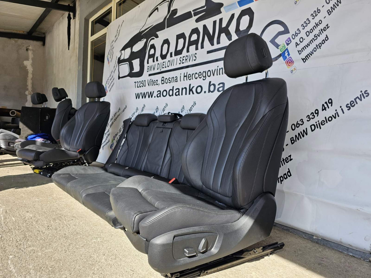 BMW X6 F16 SJEDISTA CRNA KOZA GRIJANJE SPORT AO DANKO