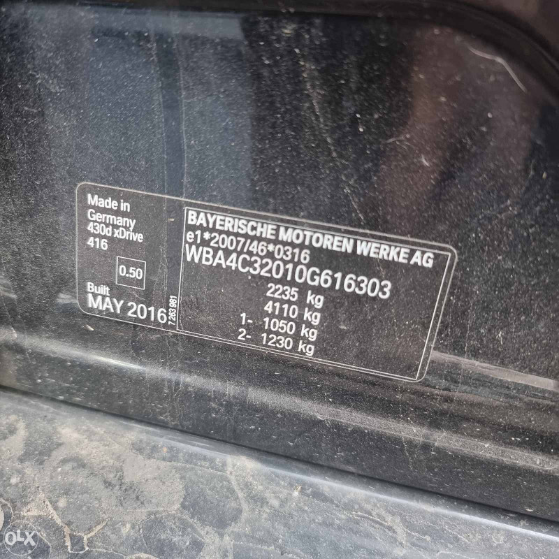 BMW F36 430D 2016 D M Performace Paket Dijelovi Danko