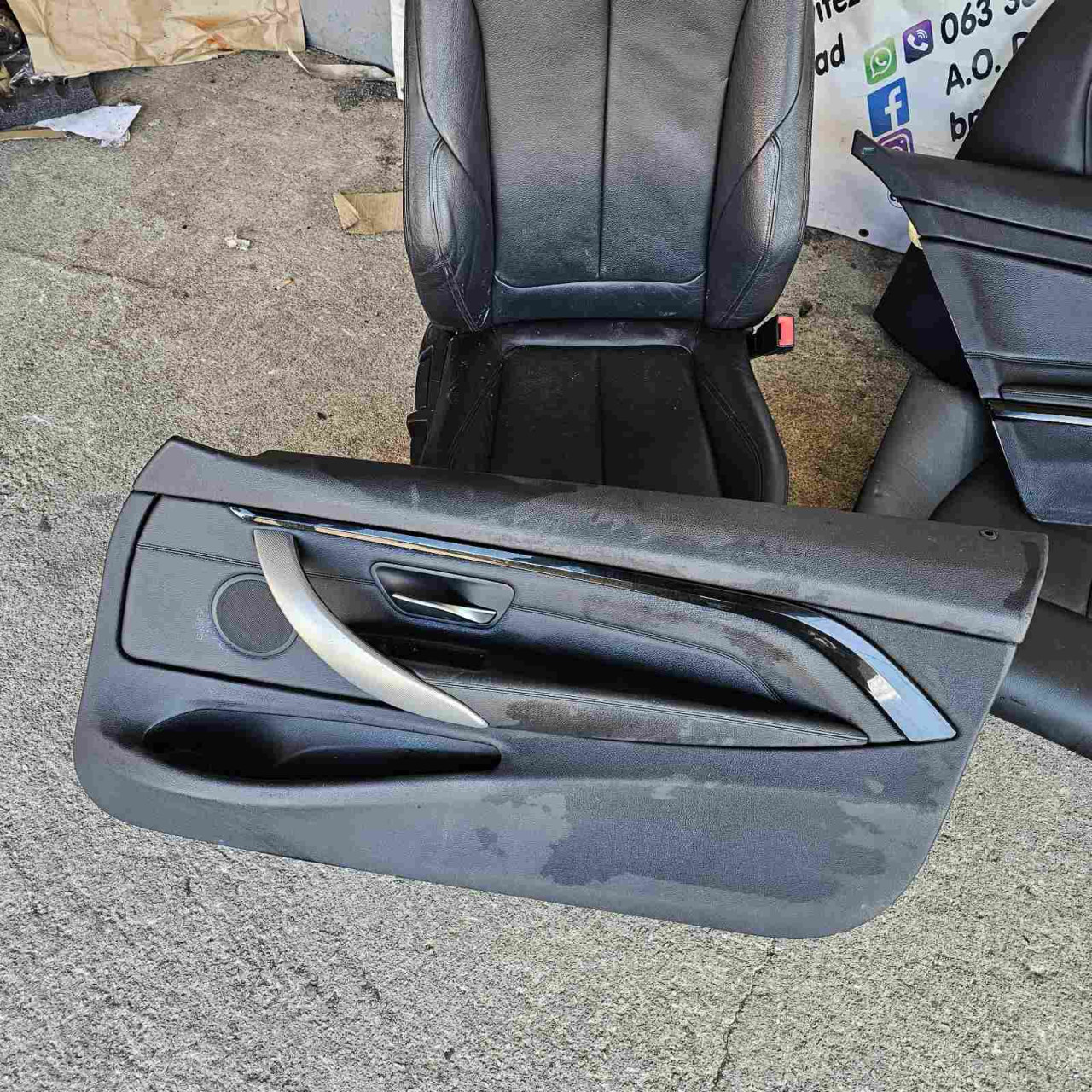 bmw 4 f32 crna koza m paket ima grijanje