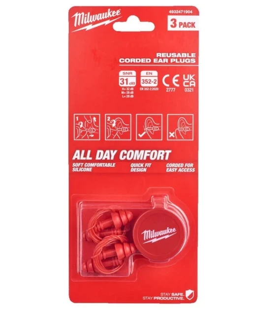ČEPIĆI ZA UŠI 3/1 MILWAUKEE 4932471904