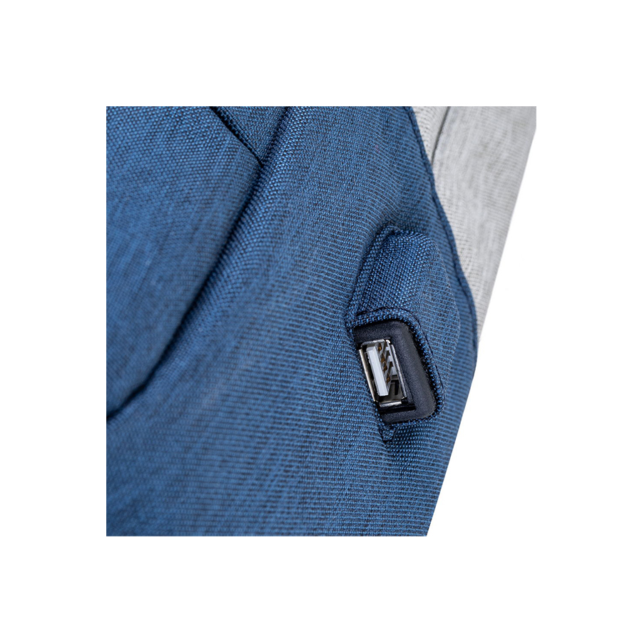 RIVACASE RUKSAK ZA LAPTOP 7562 GREY/DARK BLUE ANTITHEFT 15.6"