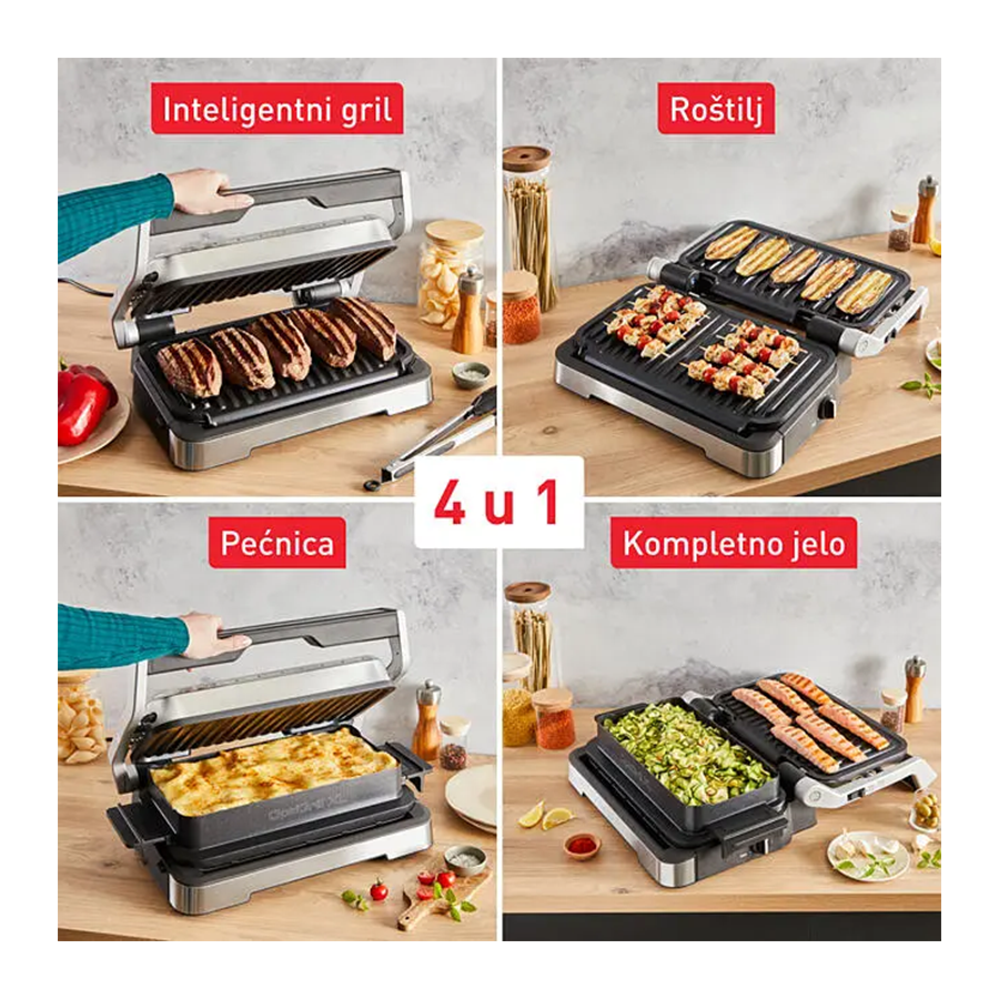 Tefal Električni OptiGrill 4u1 XL GC784D30