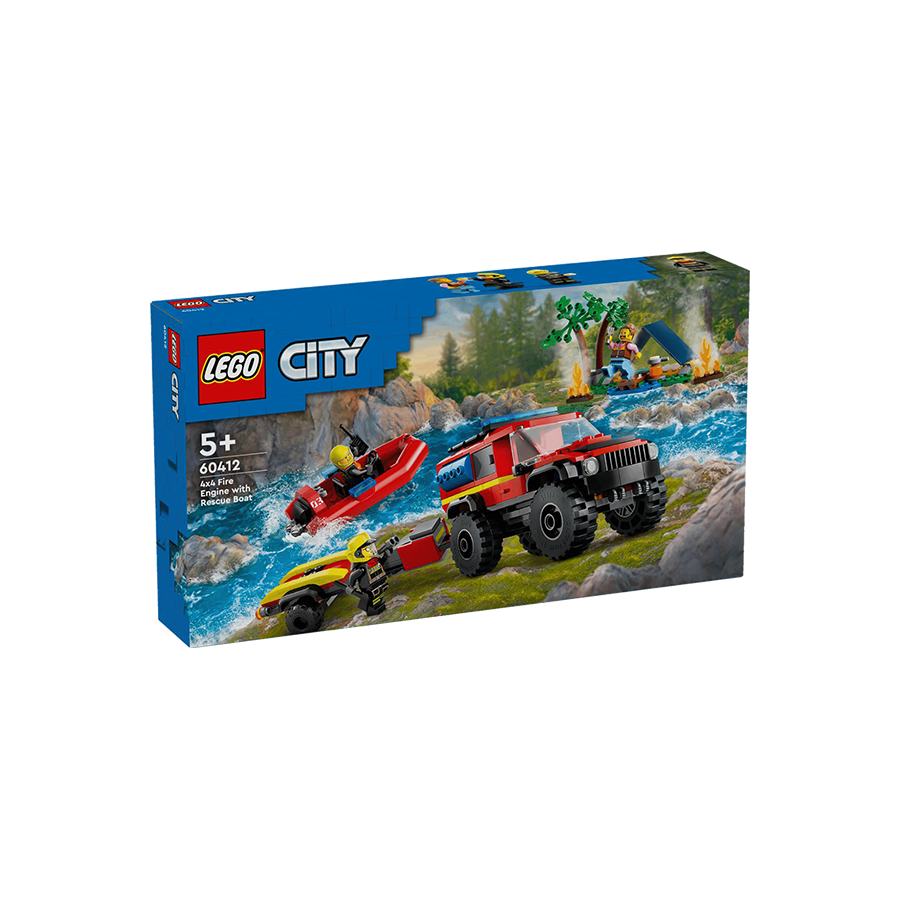 LEGO City Vatrogasno vozilo 4x4 sa spasilačkim čamcem