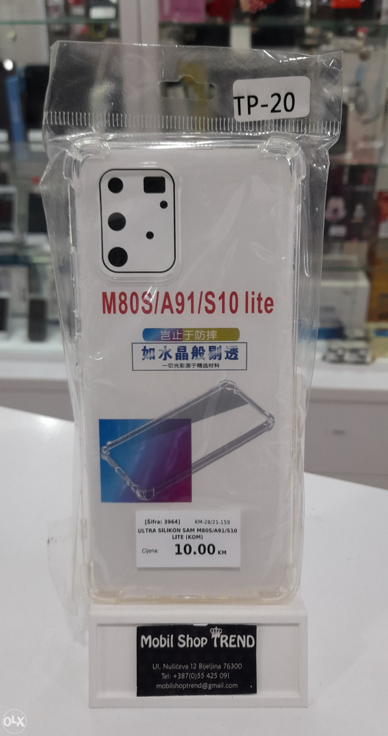 Silikon-Maska Futrola Oklop Guma Silikon Samsung M80s/