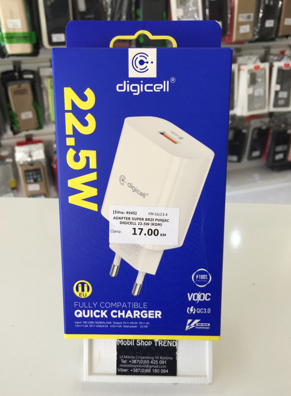 Adapter Punjac Brzi 22.5W Fast Super Punjenje Huawei Xiaomi