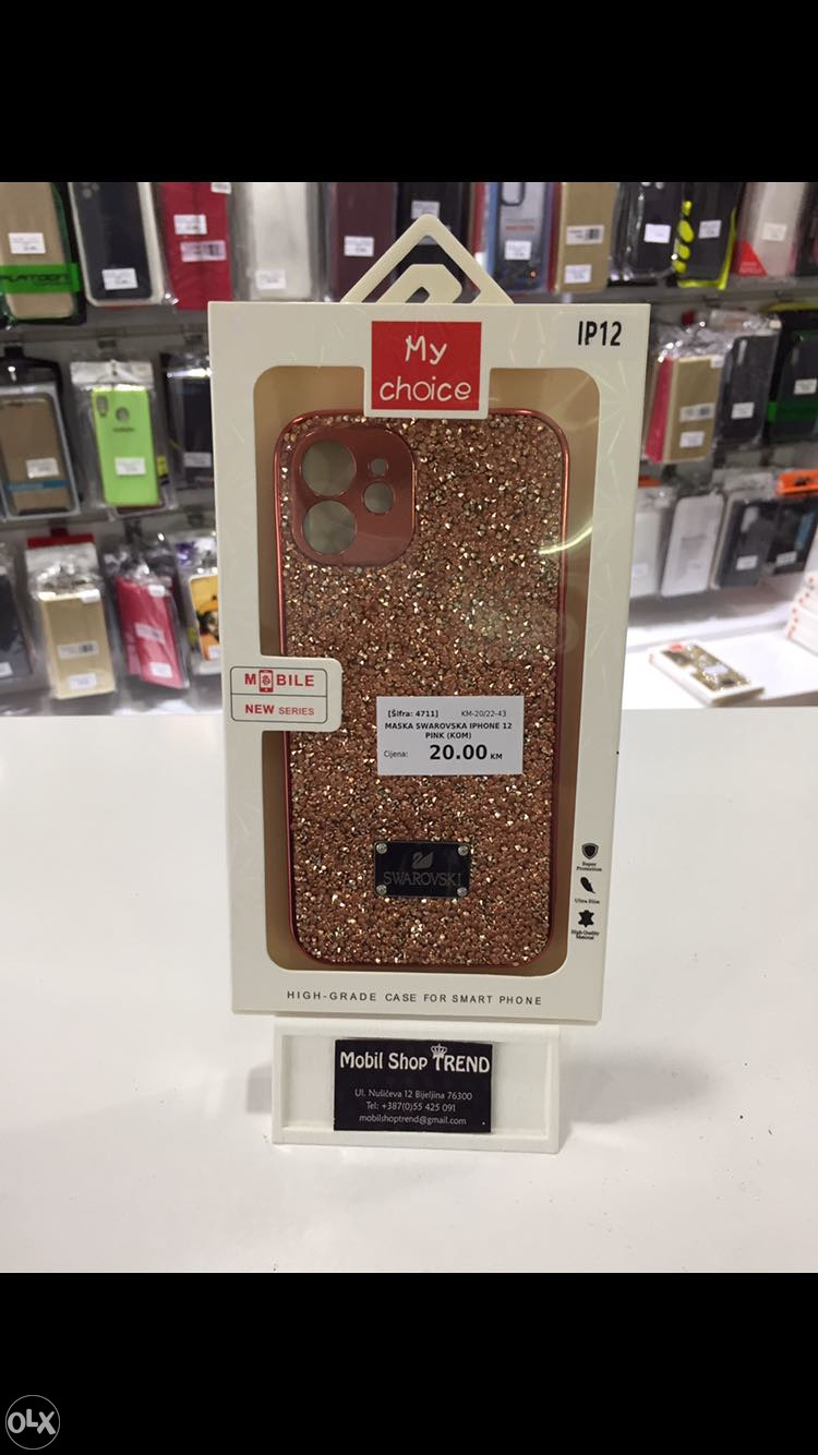 Maska Futrola Oklop Swarovski IPhone 12