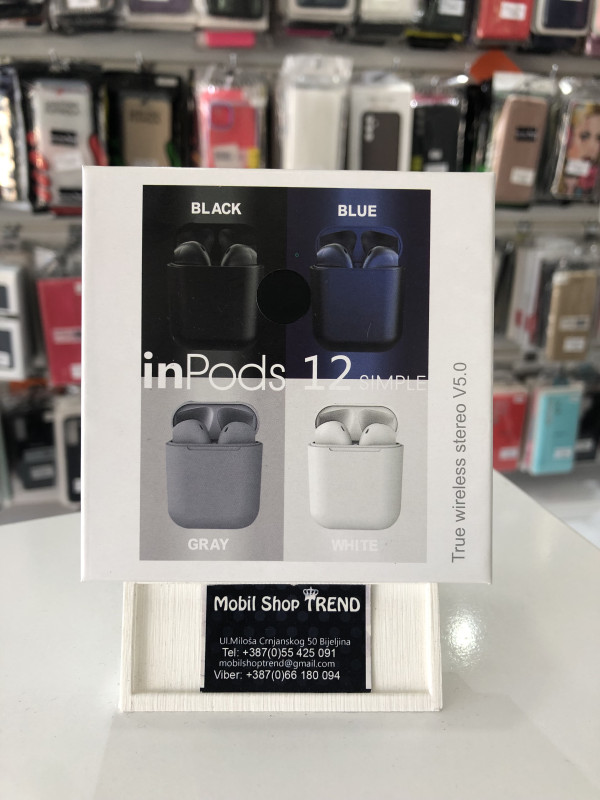 Bluetooth Bezicne Wireless Slusalice InPods 12 Akcija!