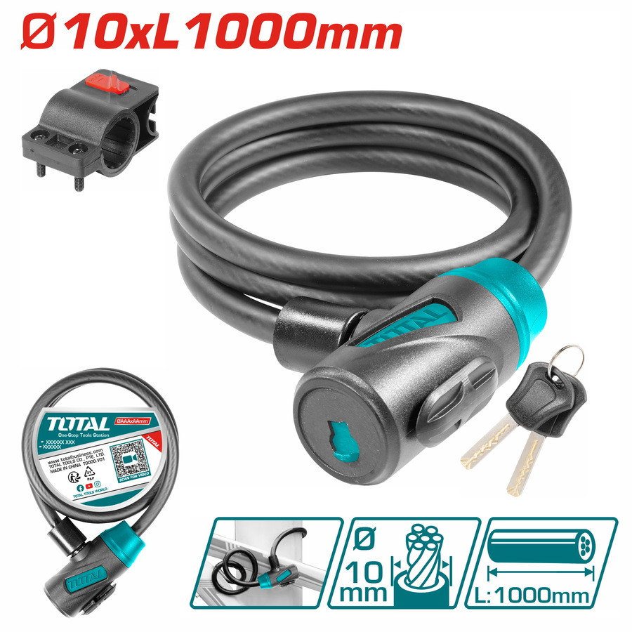 TOTAL brava za bicikl (s okvirom brave) 10X1000mm (TBK11010)