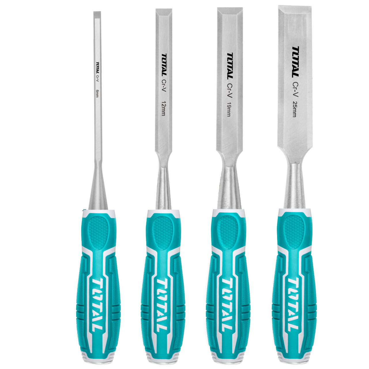 TOTAL 4-dijelni set drvenih dlijeta / INDUSTRIAL (THT41K0401)