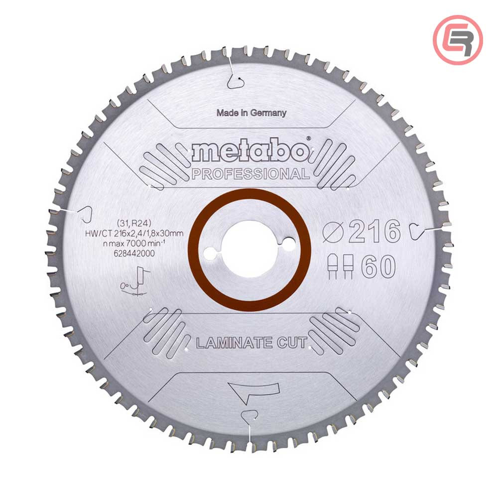 Metabo List Kružne Pile Za Laminat 216 x 2,4 / 1,8 x 30 / Z 60 La
