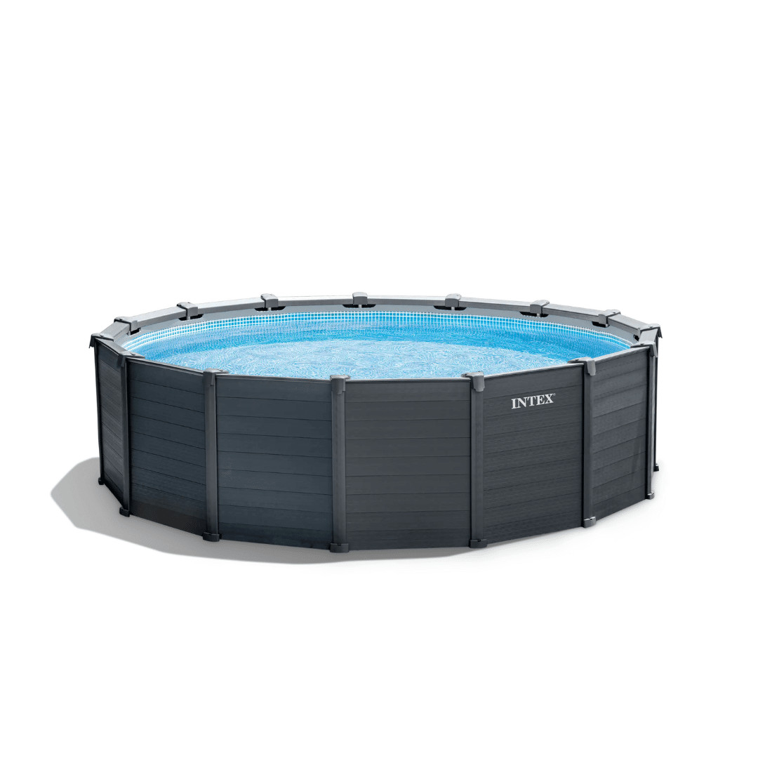 INTEX graphite sivi panel bazen 478 124 cm