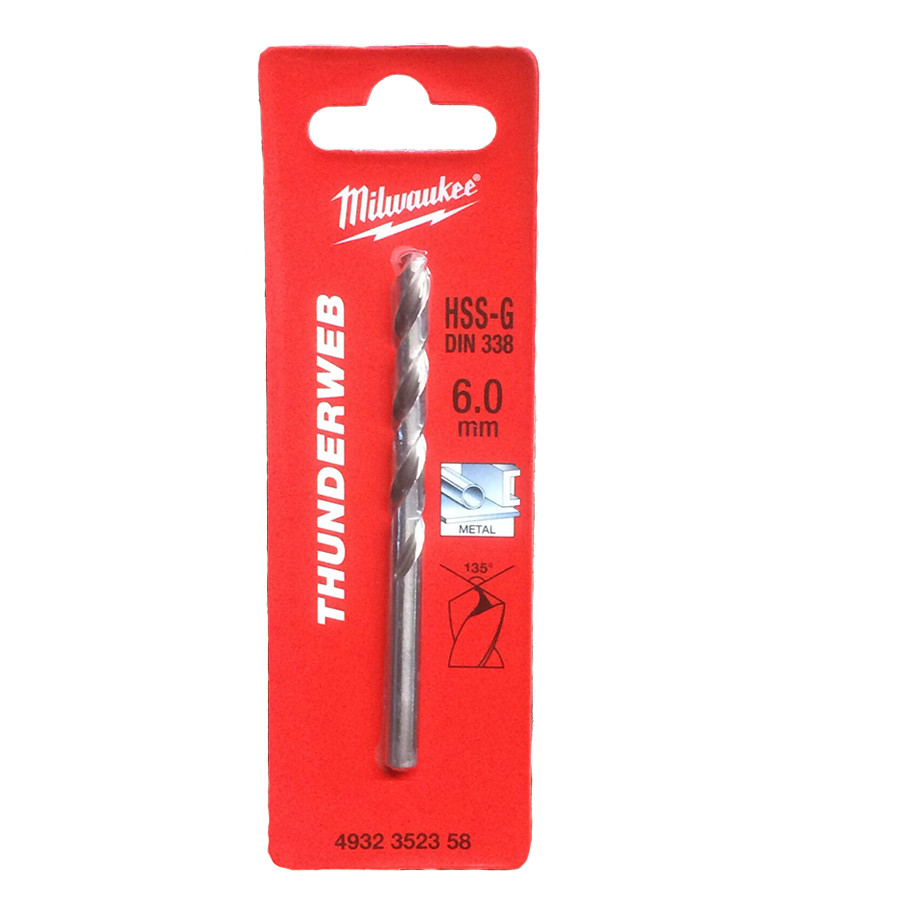 Borer HSS-G 6.0 mm DIN 338 Milwaukee