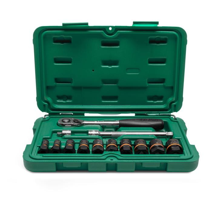 SET NAS. KLJUČEVA 1/4" I 3/8" 7-19 MM 13 KOMADA ZA OŠTEĆENE MATIC