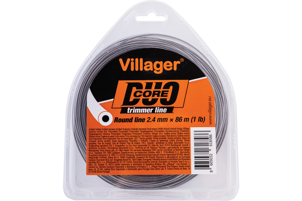 Silk za trimer 2.4mm X 1720m (20LB) - Duo core - Okrugla nit Vill