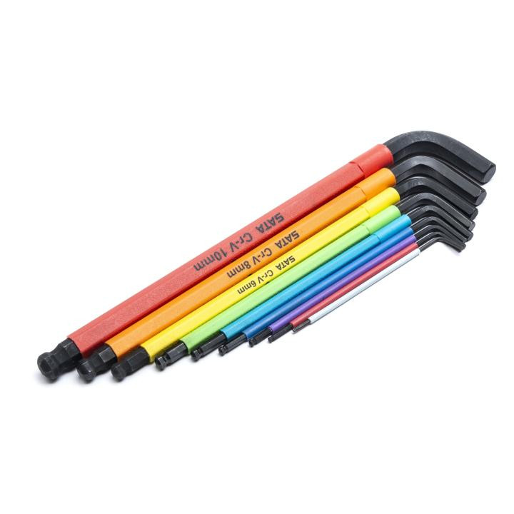 IMBUS SET 1,5-10 MM S KUGLOM 9/1 U BOJI SATA ST09101CHBSJ